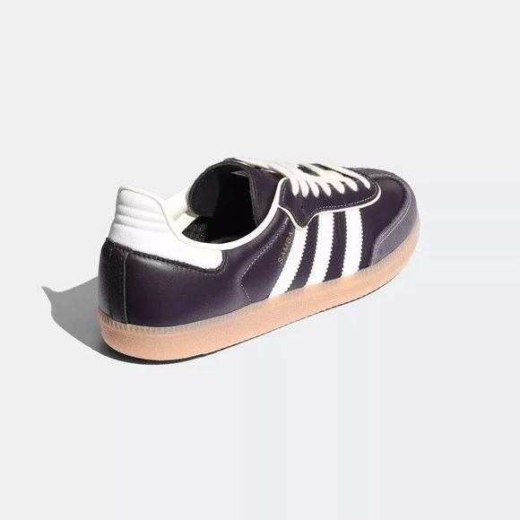 adidas Originals Samba OG Womens Sz 10.5 Aura Black/Cream White Shoes IG6836 NEW - Picture 5 of 8